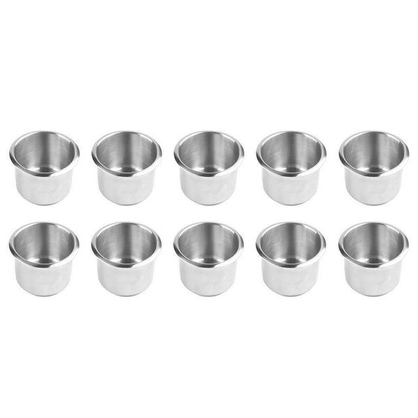 10pcs Stainless Steel Cup Drinking Holder for Marine Boat RV Car Camper
