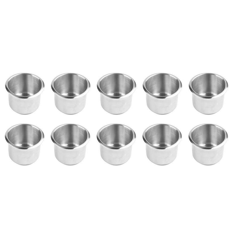 10pcs Stainless Steel Cup Drinking Holder for Marine Boat RV Car Camper