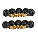 TR412 Snap-in Rubber Tubeless Tire Valve Stems for Car Motorcycle (10pcs) A