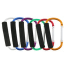 6x Durable Aluminum Carabiner D Ring Snap Hook Keychain Keyring Cushion Grip