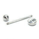 7Pcs Stainless Steel Punk Eye Tongue Barbell Rings Stud Body Piercing Jewel&+