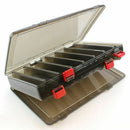 Fishing Double-side Bait Box PP 18.5x27.5x5cm 14 space Plastic Storage Box