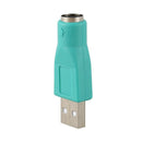 2 Pcs USB 2.0 Male to PS/2 Female Mouse Keyboard Adapter Connector