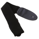 Durable Guitar Belt With PU leather Ends Fits for Guitar & Bass Accessory Black