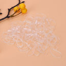 500pcs/Lot Disposable Clear Kids Rubber Band Thick Girl Hair Loop Accessory
