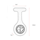 Retro Style Medical Silicone Tunic Nurses Quartz Watch Brooches Pin Watches
