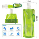 1Pc Cups Bag Folding Plastic Collapsible Outdoor Sport Portable Water Bottle 3C