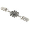 Ladies Sweater Shawl Dress Cardigan Collar Clip Flower Pattern Filigree Clip