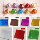 100X Square Aluminum Foil Wrappers for Chocolate Sweets Candy Confectionery 10cm
