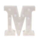 White Large Plastic Marquee Freestanding Alphabet LED Light UP Letters M