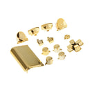 Replacement Custom Touchpad and Button Set fit for PS4 Controller - Golden