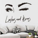 Eye Lashes Extensions Beauty Salon Wall Decor Eyebrows Make Up Wall Stic OZ FT