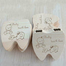 Baby Milk Teeth Tooth Lanugo Wooden Storage Fairy Box Boy Girl Gift Organiz T9C7