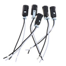 5Pcs Candelabra Base E12 Lamp Holder Light Sockets Keyless 6'' Wire Leads