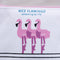 Women cute flamingo purse clutch wallet coin purse travel makeup  OZ