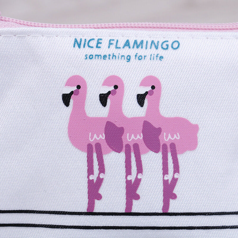 Women cute flamingo purse clutch wallet coin purse travel makeup  OZ