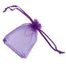 100 Dark Purple Organza Wedding Favour Candy Bags Jewellery Organza Pouches