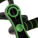 1 Pair Steel Push up Bars Chest Muscle Pushup Stands with Foam Grips Black