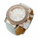 Women Watch, White Leather Strap