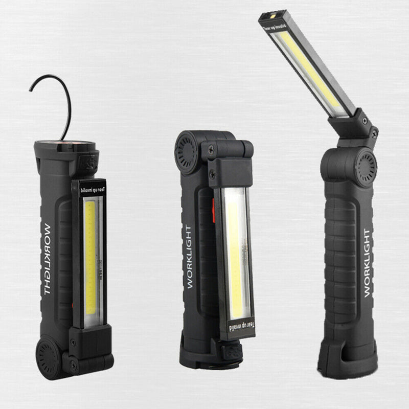 LED COB Work Light Portable 5 Mode Folding Emergency Flashlight with Magnet