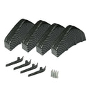 4x Black Universal Car Rear Lower Bumper Diffuser Fin Spoiler Lip Wing Splitter