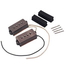 Guitar Alnico 5 PB P Bass Pickup Humbucker Pickup Alnico V Black for 4 Stri
