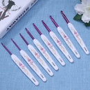 8pcs Plastic Handle Aluminium Crochet Hooks Sweater Knitting Needles Set