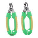 2PCS Pet Dog Cat Alloy Nail Clipper Trimmer for Small Animals Lock Green L