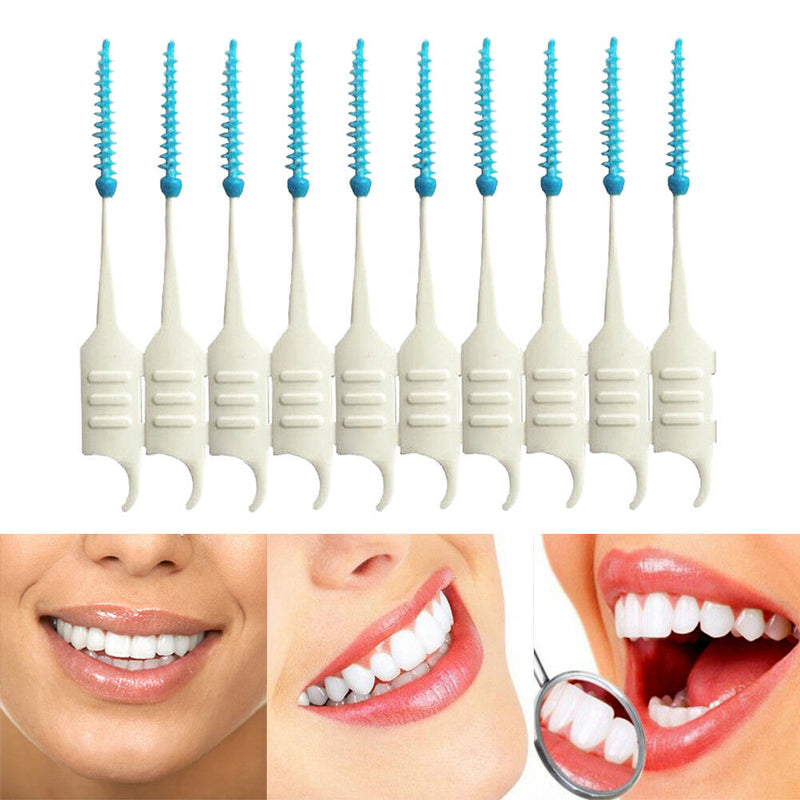 200pcs/lot Interdental Brush Dental Floss Teeth Oral Clean Double Head Toothpick