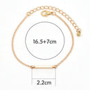 3 Pcs/set Women's Fashion Punk Bracelet Simple Double Knot Loop Metal Chain