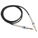 6.35mm Stereo Male to Male TRS Audio Cable Patch Cord for Bass Guitar 6ft