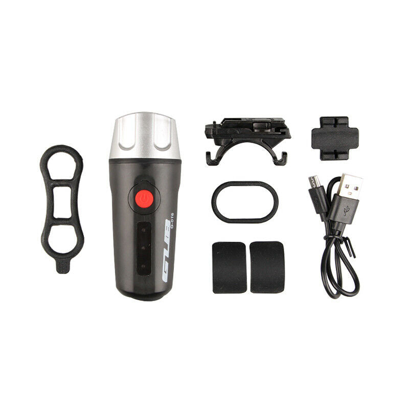 1 Set Rechargeable Waterproof Bicycle Bike Combination Headlight Tail Rear Light
