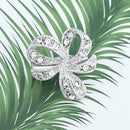 Elegant Bowknot Rhinestone Brooch Badge Lapel Backpack Jewelry Accessories A