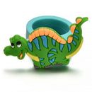 2PCS Cute Dinosaur Finger Ring PVC Soft Cartoon Dinosaur Rings Toys Kids Gifts