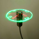 USB Mini Flexible Time LED Clock Fan with LED Light Gadgets Cool FanÂ·q