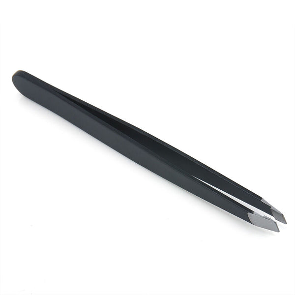 UK Professional Eyebrow Tweezers Hair Beauty Slanted Stainless Steel Tweezer