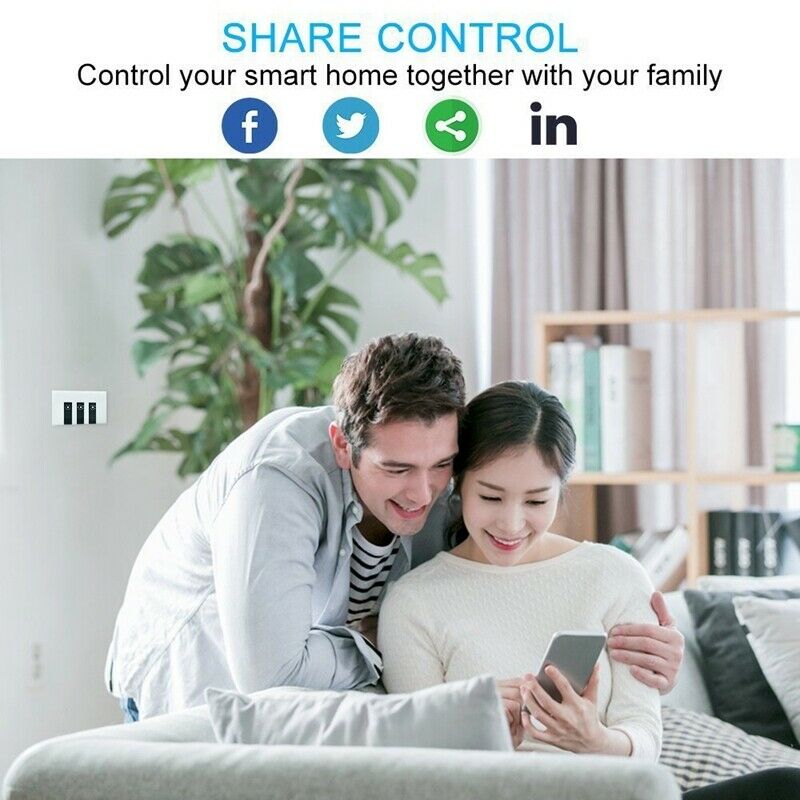 Smart Switch Wifi Remote Light Switch Universal Module Relay, Wireless Voic F6F7