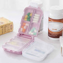 Portable Pill Box 3-layer Dispenser Tablet Medicine Travel Home (Pink)