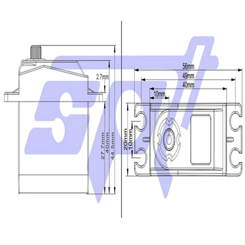 SPT5435LV-180W Waterproof Digital Servo Version For 1/10 1/8 Buggy RC Cars RC