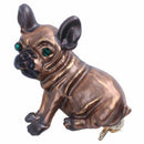 Cute Pug Dog Brooches Green Eyes Animal Corsage Pins Kids Girls Shirt Coat