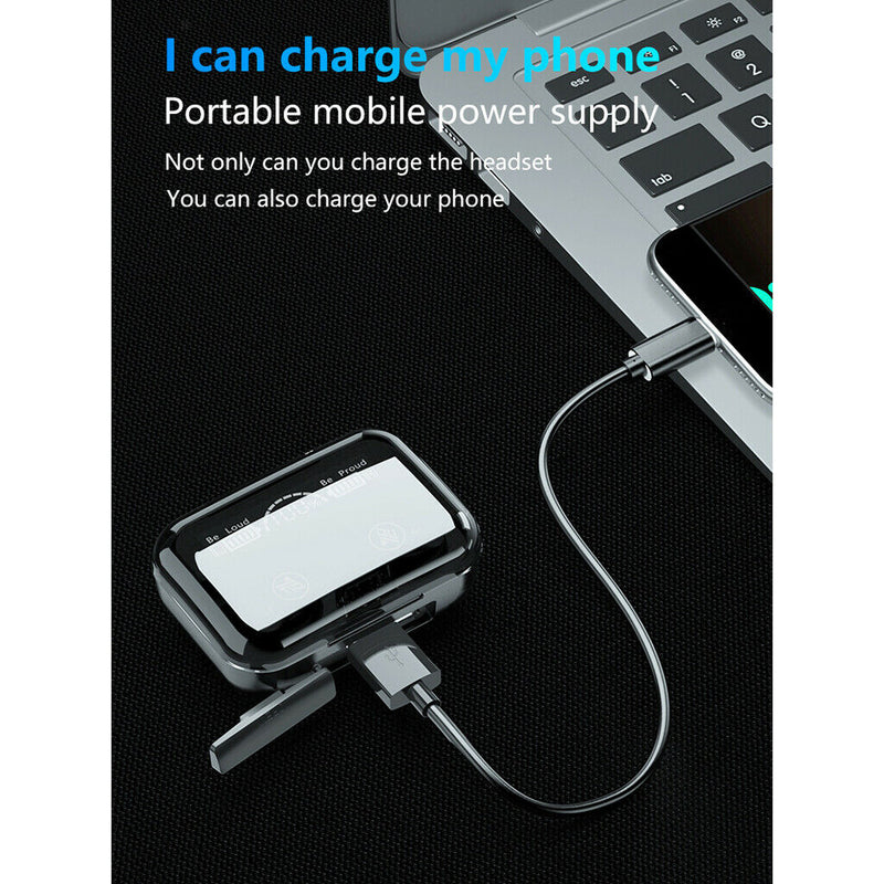 Bluetooth 5.0 Wireless Earbuds with Wireless Charging Case IPX7 Waterproof