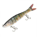 140mm 27g 5.5inch 8-segment Multi Jointed Fishing Life-like Hard Lure Swimb