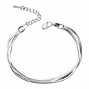 Bracelet Women elegant smooth three oaks adjustable chain jewelry Romantic  Z6Q2