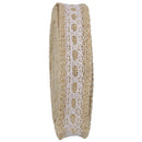 10m Hessian ribbon lace Trimmed Natural jute sack of ribbon wedding Rustic