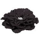 Barrette Hair Clip with Peony Flower and Strass for Baby Girls Women -