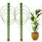 2 Pack Plant Support Cage Metal Rust Resistant Garden Plant Support Ring Pl