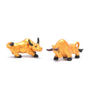 1PC 2021 New Year Fortune Cow Micro Landscape Ornaments Cattle Desktop Decor Hn