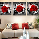 30 x 30cm Modern Oil Painting Print Rose Picture Wall Mural Wall Decoration