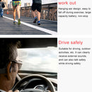 True Bone Conduction Headphone with Mic 145mah for Cycling Driving Gym Red