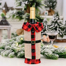Christmas SANTA SUIT WINE BOTTLE COVER Holiday Decorations Gift Bag Wrap